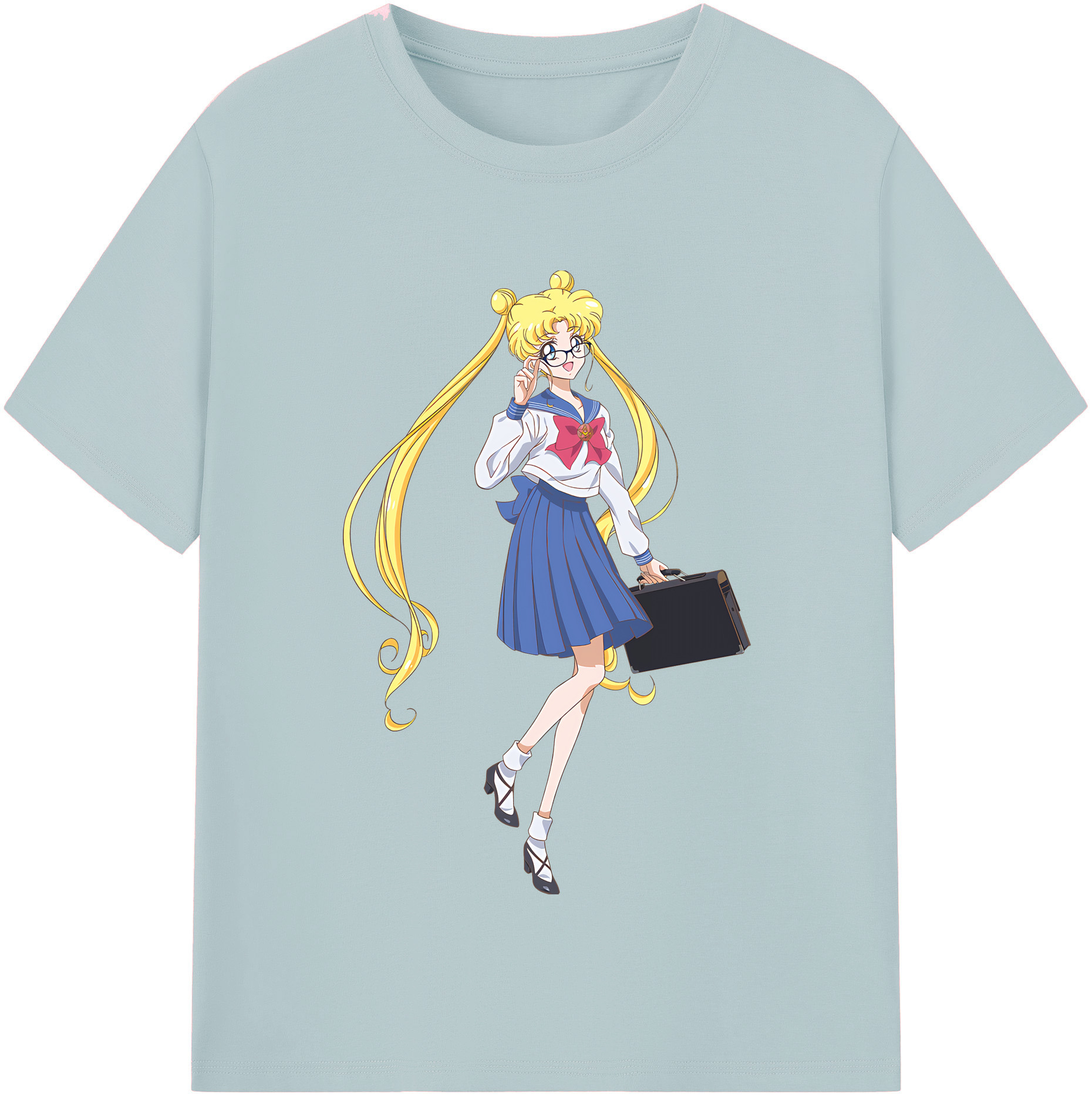 （画像用） 美少女戦士セーラームーン 愛野 美奈子 あいの みなこ Sailor Moon Aino Minako 綿100％半袖Tシャツ（フロントプリント）